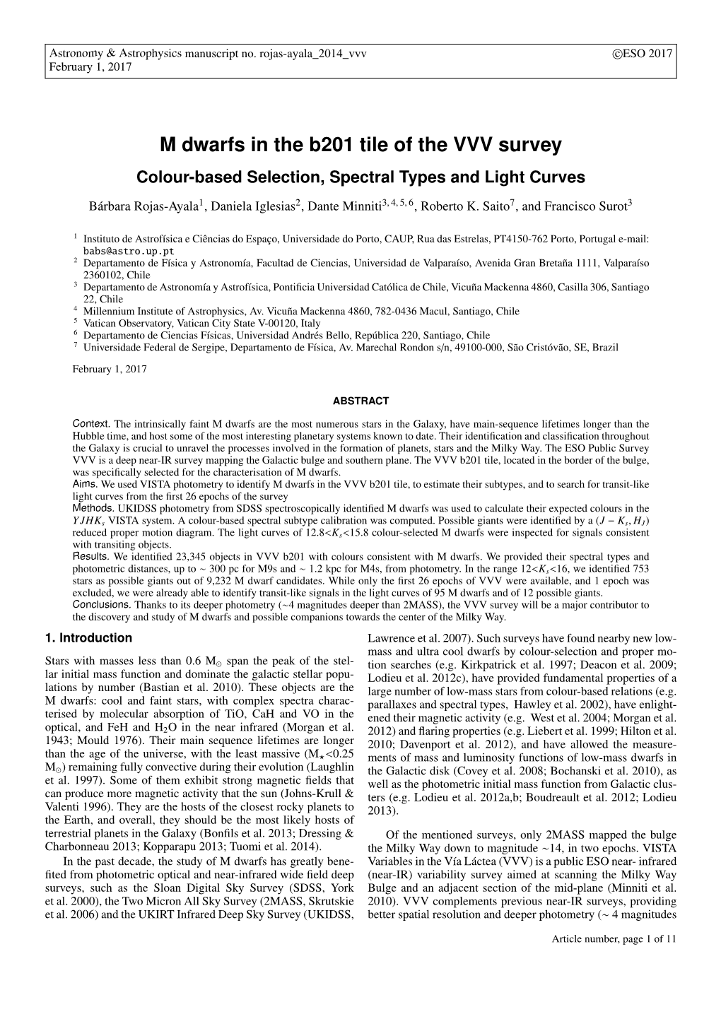 M Dwarfs in the B201 Tile of the VVV Survey Colour-Based Selection, Spectral Types and Light Curves