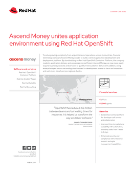 Ascend Money Unites Application Environment Using Red Hat Openshift