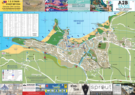 Visit Newquay Map 2019 Final Print