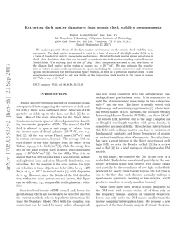 Extracting Dark Matter Signatures from Atomic Clock Stability Measurements