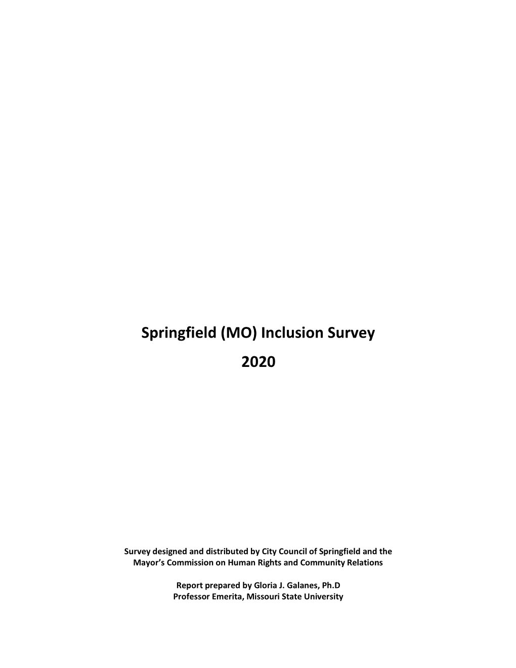 Inclusion Survey 2020