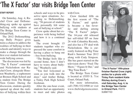 'The X Factor' Star Visits Bridge Teen Center