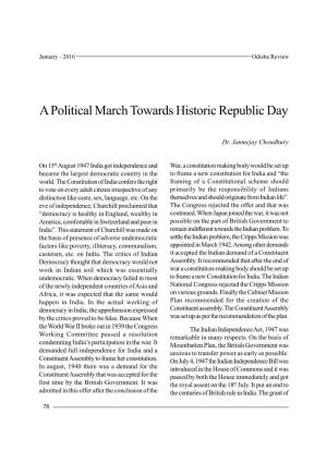 A Political March Towards Historic Republic Day