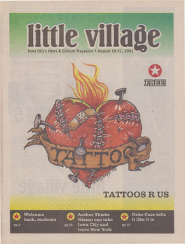 Iowa City's News & Culture Magazine • August 16-31, 2001