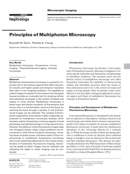 Principles of Multiphoton Microscopy