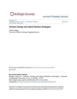 Climate Change and Hybrid Warfare Strategies