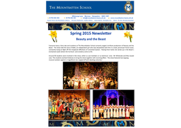 Spring 2015 Newsletter Beauty and the Beast