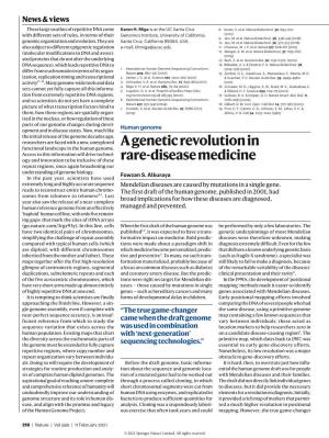 A Genetic Revolution in Rare-Disease Medicine