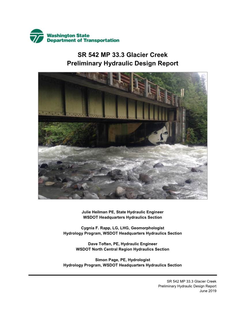 SR 542 MP 33.3 Glacier Creek Preliminary Hydraulic Design Report