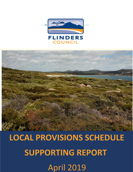 LOCAL PROVISIONS SCHEDULE SUPPORTING REPORT April 2019