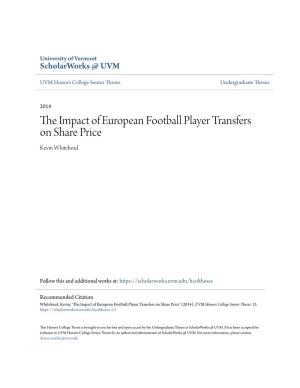The Impact of European Football Player Transfers on Share Price