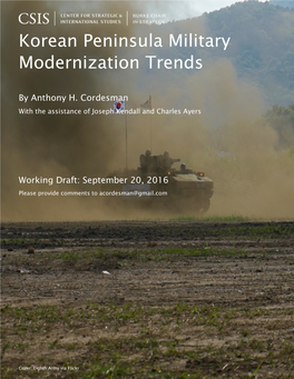 Korean Peninsula Military Modernization Trends