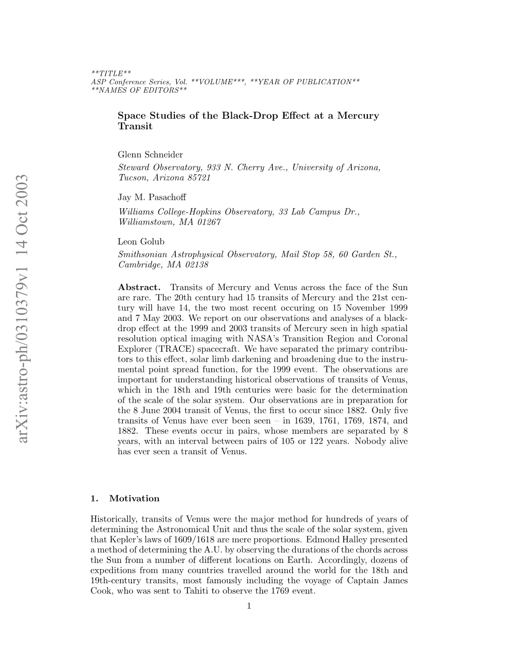 Space Studies of the Black-Drop Effect at a Mercury Transit