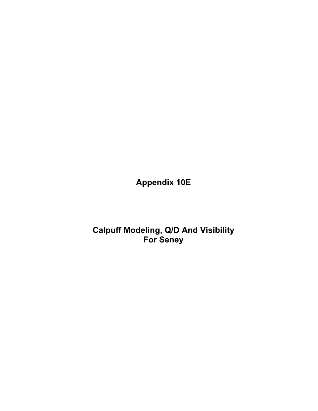 Appendix 10E