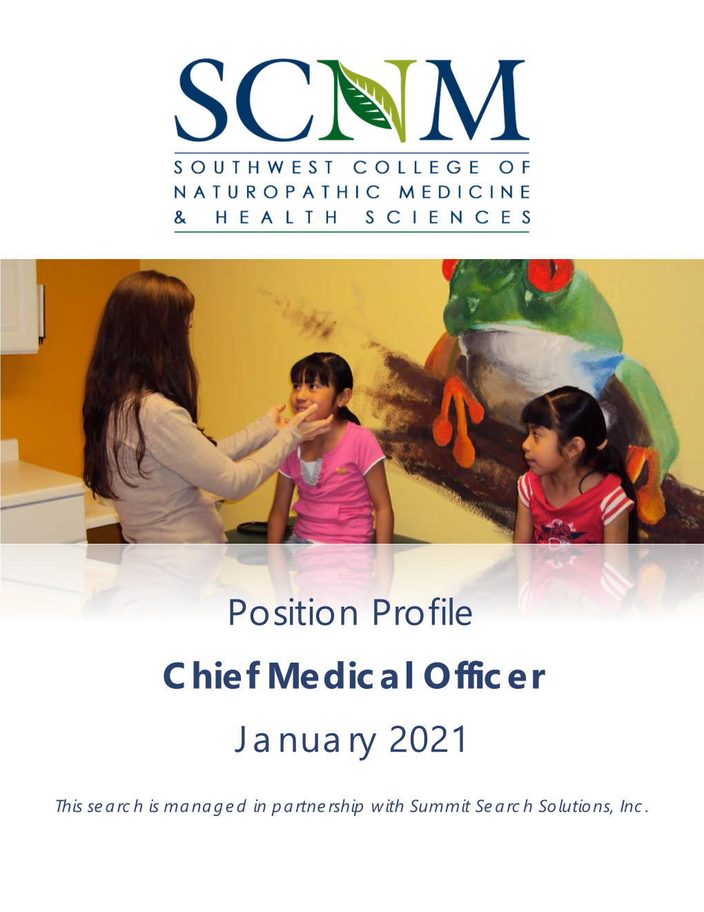 Position Profile Chief Medical Officer January 2021