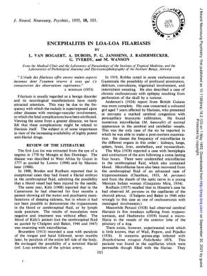 Encephalitis in Loa-Loa Filariasis by L