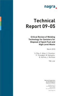 Technical Report 09-05