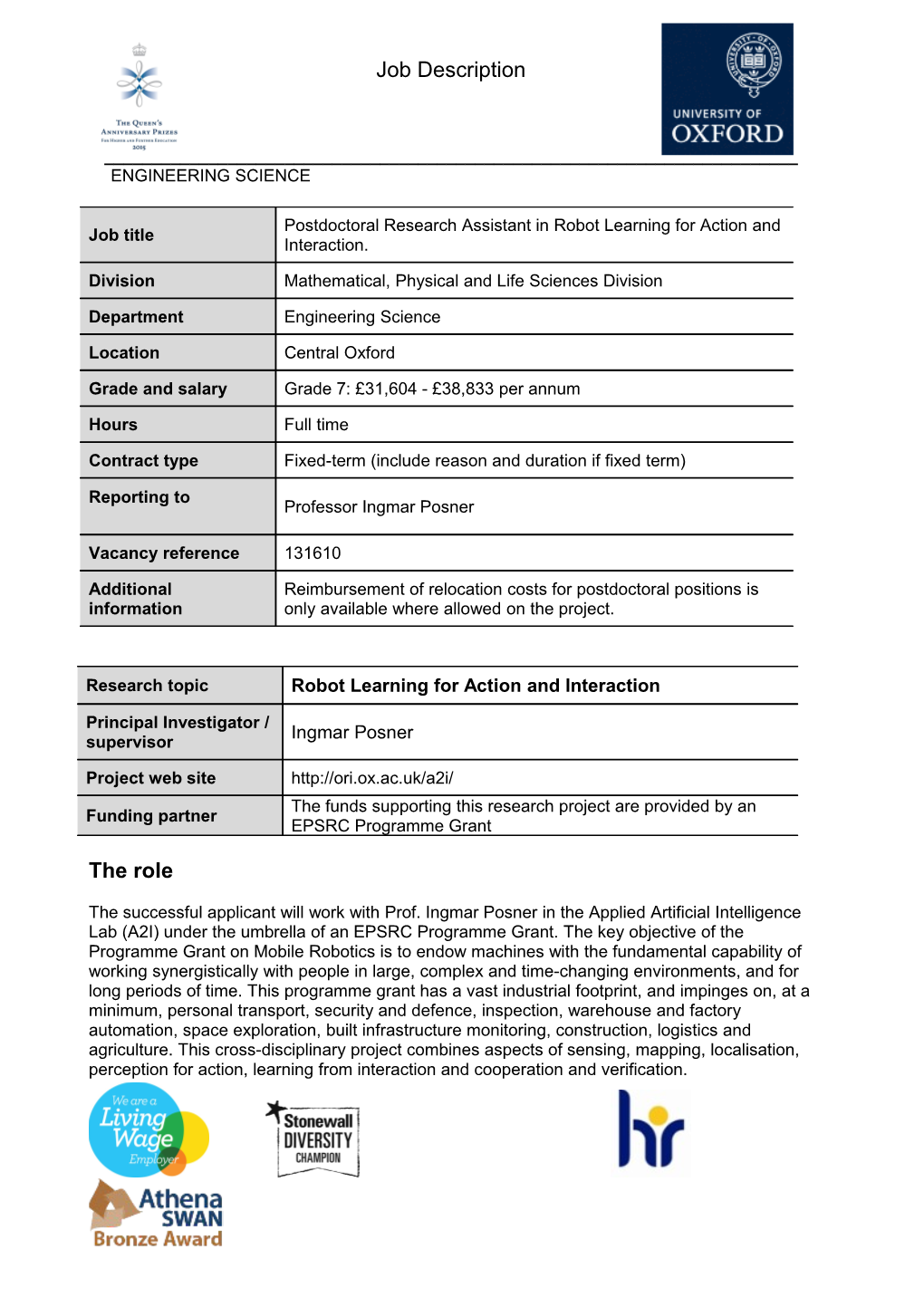 Job Description and Person Specificationselection Criteria s9