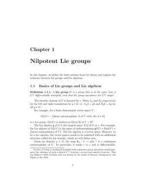 Nilpotent Lie Groups