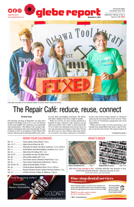 The Repair Café: Reduce, Reuse, Connect