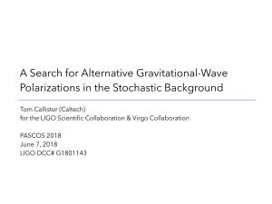 A Search for Alternative Gravitational-Wave Polarizations in the Stochastic Background
