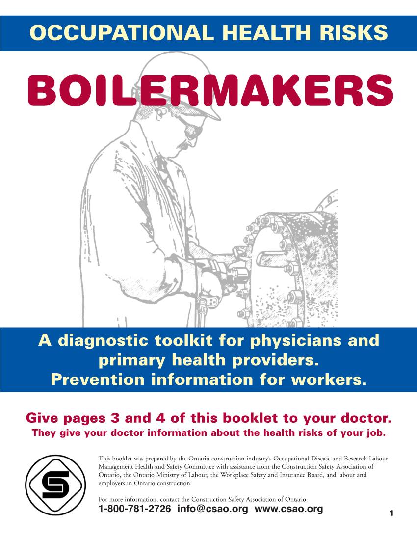 Occupational Health Risks: Boilermakers
