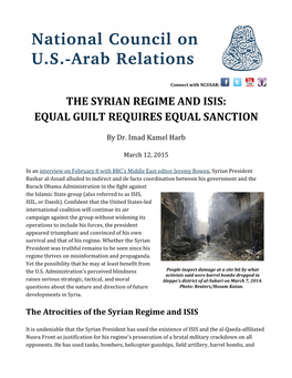 The Syrian Regime and Isis: Equal Guilt Requires Equal Sanction