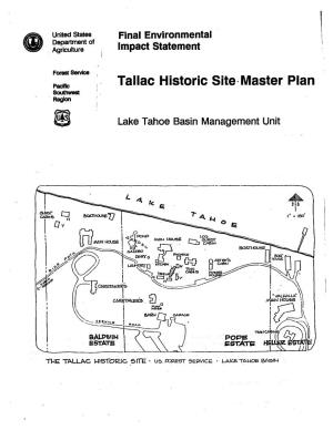 Tallac Historic Site· Master Plan Southwest