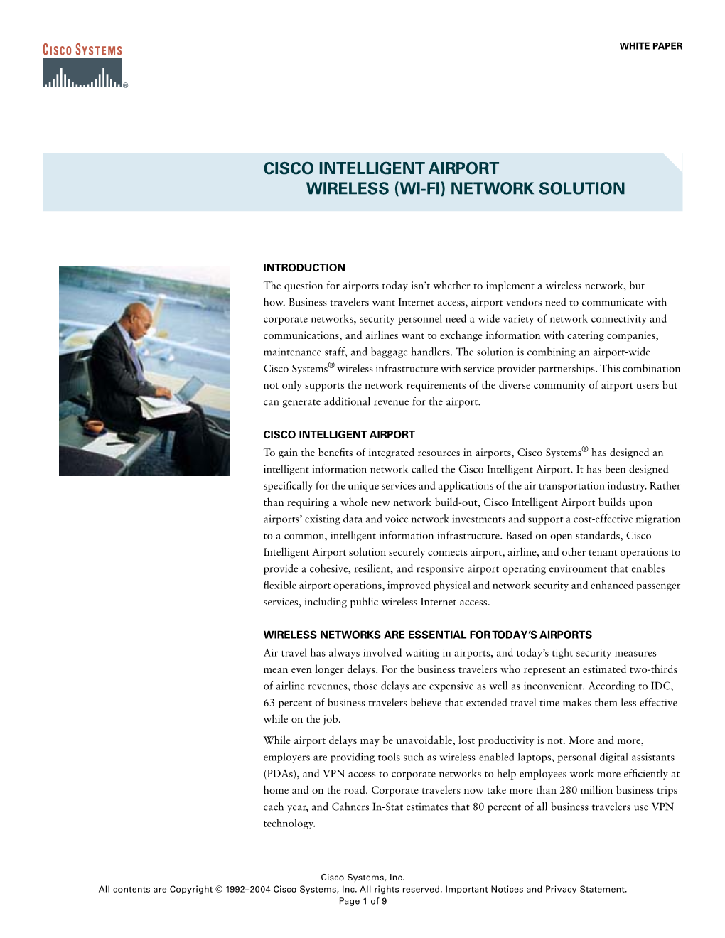 Cisco Intelligent Airport Wireless (Wi-Fi) Network Solution