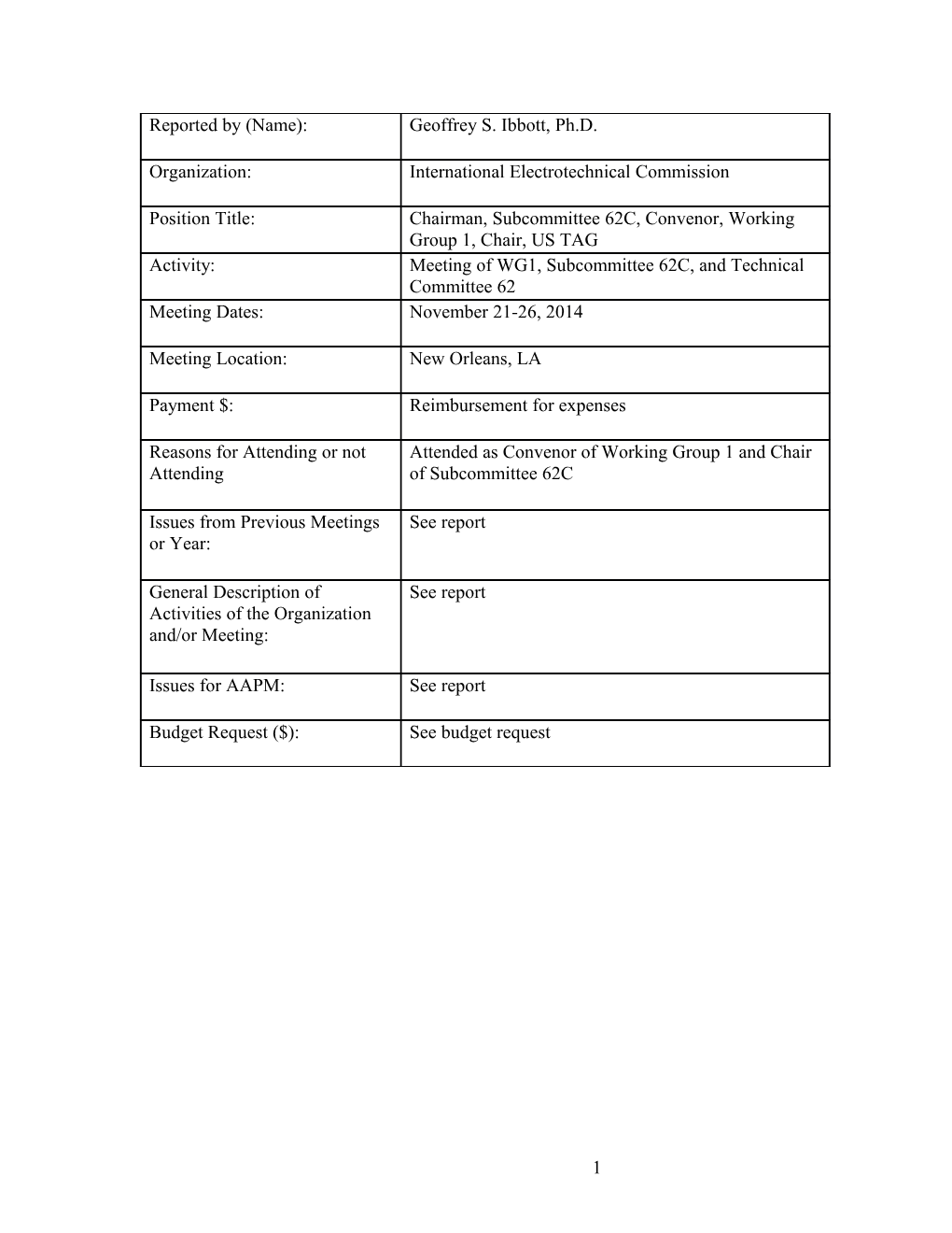 International Electrotechnical Commission