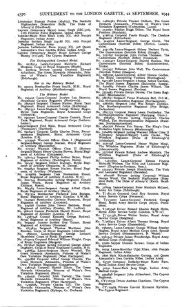 SUPPLEMENT to the LONDON GAZETTE, 21 SEPTEMBER, 1944 Lieutenant Duncan Forbes (264674), the Seaforth No