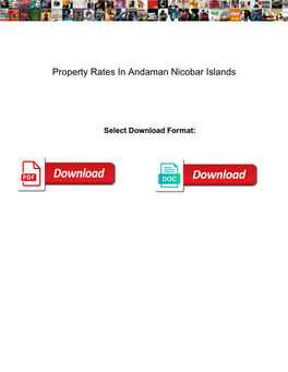 Property Rates in Andaman Nicobar Islands