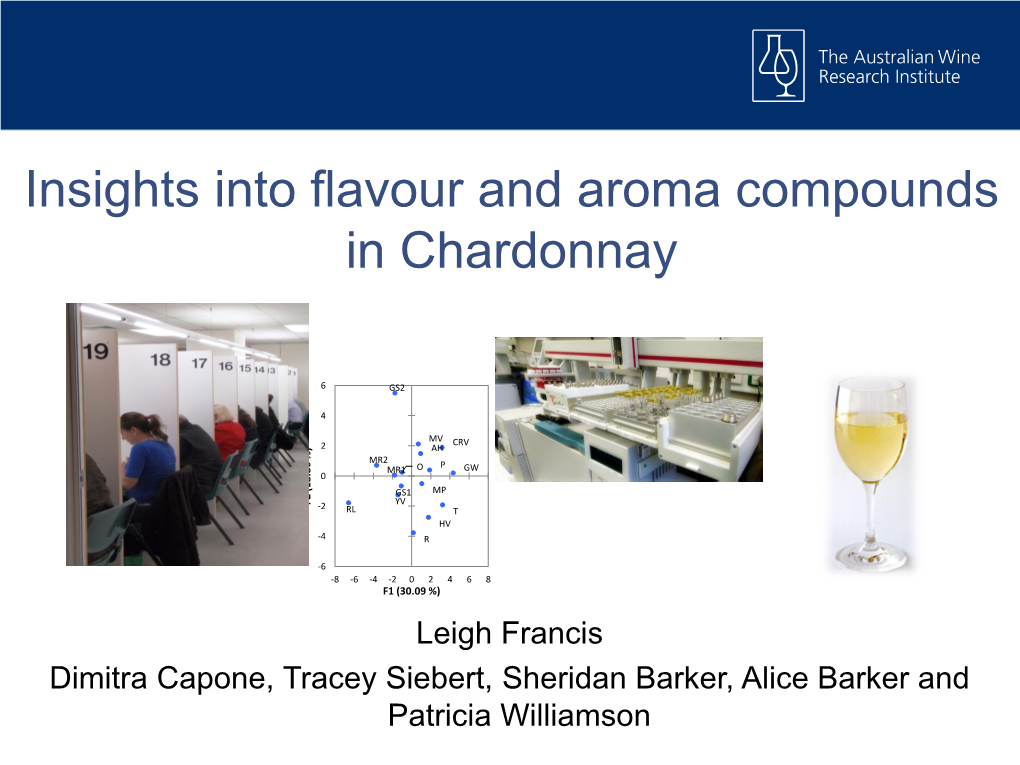 Insights Into Flavour and Aroma Compounds in Chardonnay