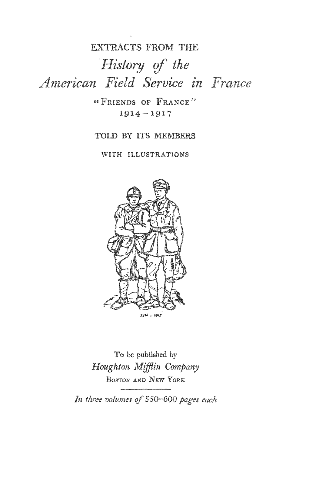 "History of the American Field Service in France