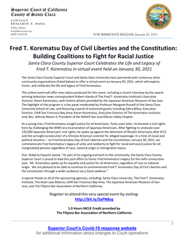 Fred T. Korematsu Day of Civil Liberties and the Constitution