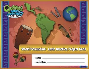 World Percussion • Latin America Project Book