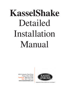 Kasselshake Detailed Installation Manual