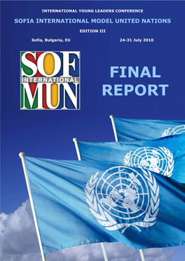 FINAL REPORT of SOFIMUN 2010