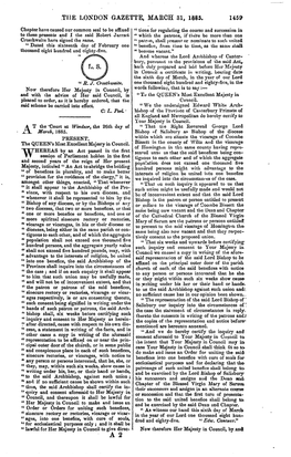 The London Gazette, March 31, 1685. 1459