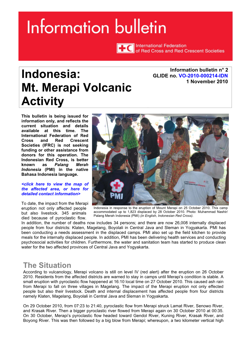 Indonesia: Mt. Merapi Volcanic Activity