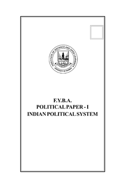 F.Y.B.A. Political Paper