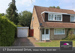 17 Dukeswood Drive, Dibden Purlieu, SO45 4NH 17 Dukeswood Drive Dibden Purlieu, Southampton SO45 4NH