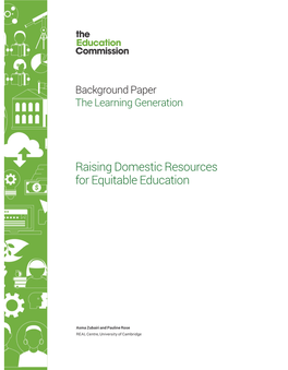 Raising Domestic Resources for Equitable Education