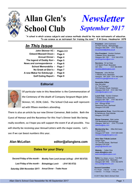 Newsletter School Club September 2017