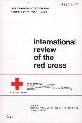 International Review of the Red Cross, September-October 1984