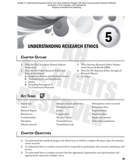 Understanding Research Ethics