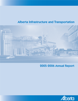 Alberta Infrastructure and Transportation Annual Report 2005-2006