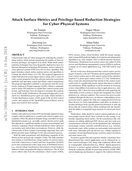 Attack Surface Metrics and Privilege-Based Reduction Strategies for Cyber-Physical Systems