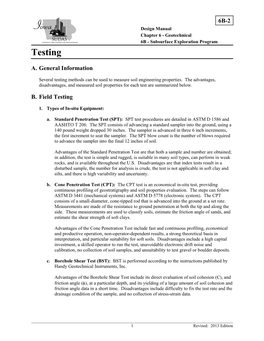Section 6B-2 - Testing