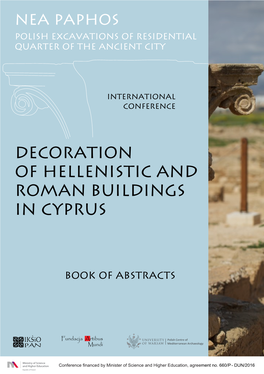 Decoration of HELLENISTIC and ROMAN BUILDINGS in CYPRUS
